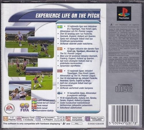 Fifa 2001 - Platinum - PS1 (B Grade) (Genbrug)